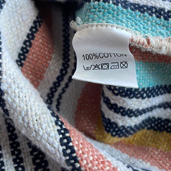 BEACHLIFE cotton long sleeve striped cover up top women’s size XS - Picture 8 of 8